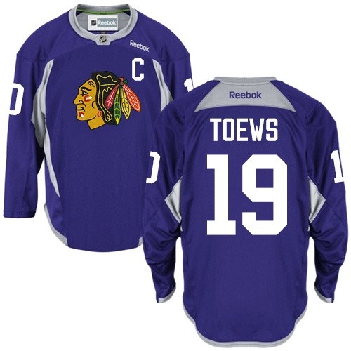 Jonathan Toews Chicago Blackhawks Reebok Authentic Practice Jersey (Purple)
