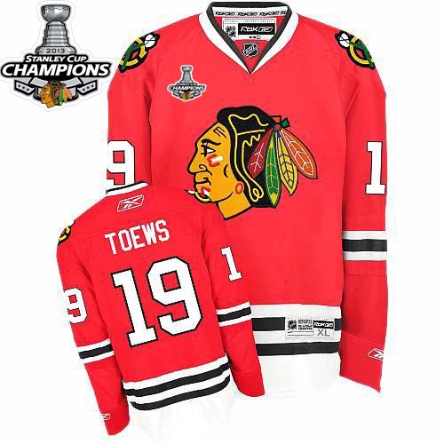 Jonathan Toews Chicago Blackhawks Reebok Authentic 2013 Stanley Cup Champions Jersey (Red)