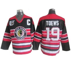 Jonathan Toews Chicago Blackhawks CCM Authentic Throwback 75TH Jersey (Red/Black)