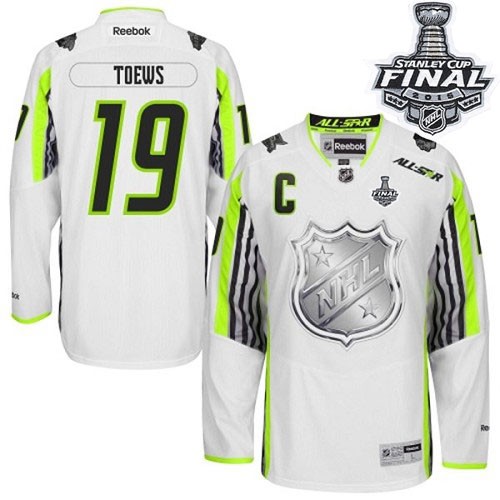 Jonathan Toews Chicago Blackhawks Reebok Authentic 2015 All Star 2015 Stanley Cup Jersey (White)