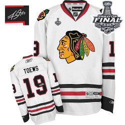 Jonathan Toews Chicago Blackhawks Reebok Authentic Autographed Away 2015 Stanley Cup Jersey (White)