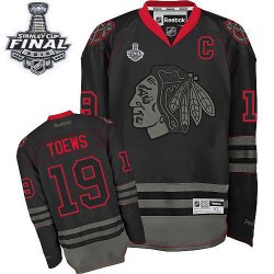 Jonathan Toews Chicago Blackhawks Reebok Premier 2015 Stanley Cup Jersey (Black Ice)