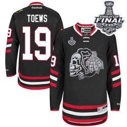 Jonathan Toews Chicago Blackhawks Reebok Premier Black Skull 2014 Stadium Series 2015 Stanley Cup Jersey (White)