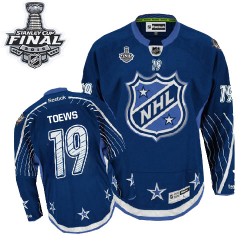 Jonathan Toews Chicago Blackhawks Reebok Premier 2012 All Star 2015 Stanley Cup Jersey (Navy Blue)