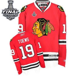 Jonathan Toews Chicago Blackhawks Reebok Premier Home 2015 Stanley Cup Jersey (Red)