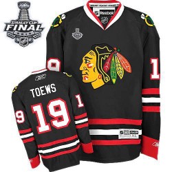 Jonathan Toews Chicago Blackhawks Reebok Women's Authentic Third 2015 Stanley Cup Jersey (Black)
