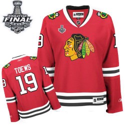 Jonathan Toews Chicago Blackhawks Reebok Women's Premier Home 2015 Stanley Cup Jersey (Red)