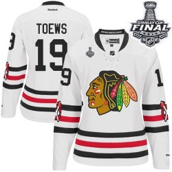 Jonathan Toews Chicago Blackhawks Reebok Women's Premier 2015 Winter Classic 2015 Stanley Cup Jersey (White)