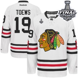 Jonathan Toews Chicago Blackhawks Reebok Youth Authentic 2015 Winter Classic 2015 Stanley Cup Jersey (White)