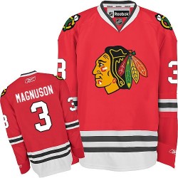 Keith Magnuson Chicago Blackhawks Reebok Authentic Home Jersey (Red)
