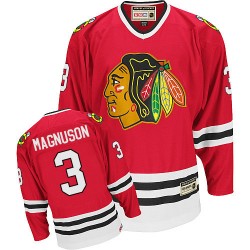 Keith Magnuson Chicago Blackhawks CCM Authentic Throwback Jersey (Red)