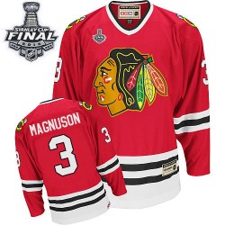 Keith Magnuson Chicago Blackhawks CCM Authentic Throwback 2015 Stanley Cup Jersey (Red)