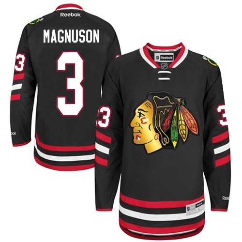 Keith Magnuson Chicago Blackhawks Reebok Authentic 2014 Stadium Series Jersey (Black)