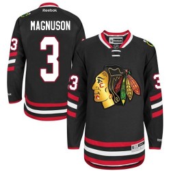 Keith Magnuson Chicago Blackhawks Reebok Premier 2014 Stadium Series Jersey (Black)