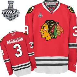 Keith Magnuson Chicago Blackhawks Reebok Premier Home 2015 Stanley Cup Jersey (Red)