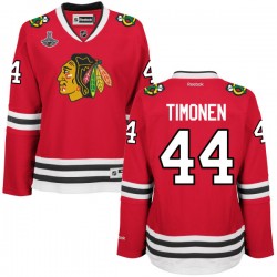 Kimmo Timonen Chicago Blackhawks Reebok Women's Authentic Home 2015 Stanley Cup Champions Jersey (Red)