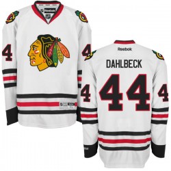 Klas Dahlbeck Chicago Blackhawks Reebok Authentic Away Jersey (White)