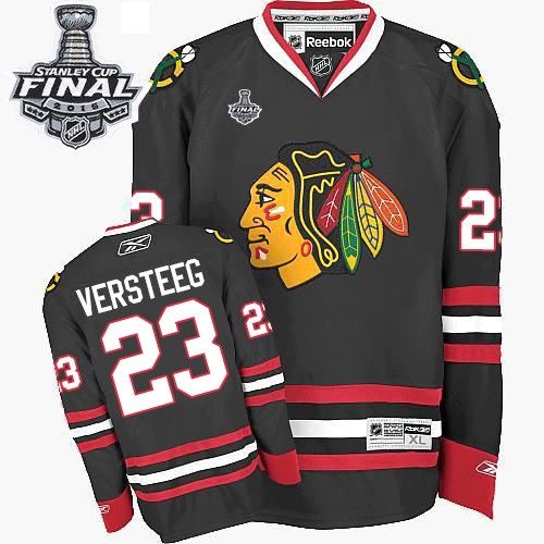 Kris Versteeg Chicago Blackhawks Reebok Authentic Third 2015 Stanley Cup Jersey (Black)