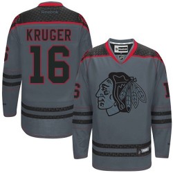 Marcus Kruger Chicago Blackhawks Reebok Authentic Charcoal Cross Check Fashion Jersey ()