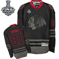 Marian Hossa Chicago Blackhawks Reebok Authentic 2015 Stanley Cup Jersey (Black Ice)