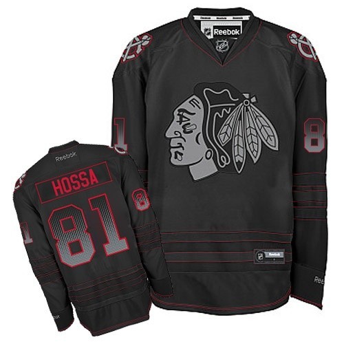 Marian Hossa Chicago Blackhawks Reebok Authentic Accelerator Jersey (Black)