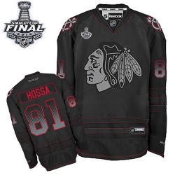 Marian Hossa Chicago Blackhawks Reebok Authentic Accelerator 2015 Stanley Cup Jersey (Black)