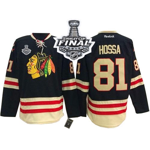 Marian Hossa Chicago Blackhawks Reebok Authentic 2015 Winter Classic 2015 Stanley Cup Jersey (Black)