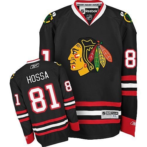 Marian Hossa Chicago Blackhawks Reebok Authentic Third Jersey (Black)