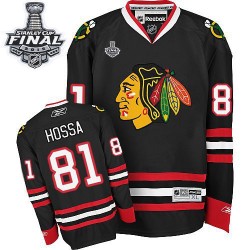 Marian Hossa Chicago Blackhawks Reebok Authentic Third 2015 Stanley Cup Jersey (Black)