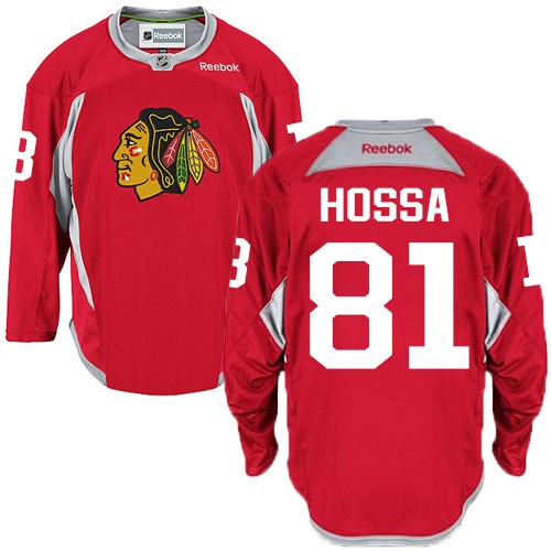 Marian Hossa Chicago Blackhawks Reebok Authentic Practice Jersey (Red)