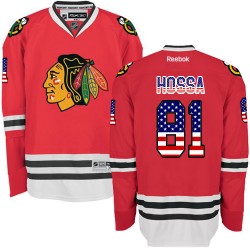 Marian Hossa Chicago Blackhawks Reebok Authentic USA Flag Fashion Jersey (Red)