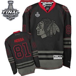 Marian Hossa Chicago Blackhawks Reebok Premier 2015 Stanley Cup Jersey (Black Ice)