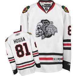 Marian Hossa Chicago Blackhawks Reebok Authentic Skull Jersey (White)