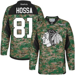 Marian Hossa Chicago Blackhawks Reebok Premier Veterans Day Practice Jersey (Camo)