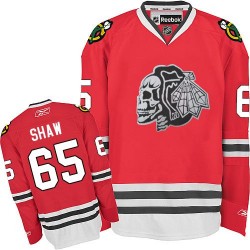 Andrew Shaw Chicago Blackhawks Reebok Youth Authentic Red Skull Jersey (White)