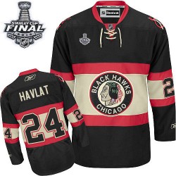 Martin Havlat Chicago Blackhawks Reebok Authentic New Third 2015 Stanley Cup Jersey (Black)