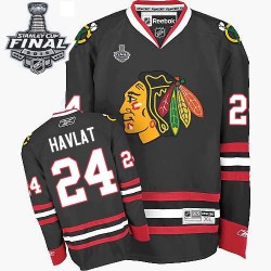 Martin Havlat Chicago Blackhawks Reebok Authentic Third 2015 Stanley Cup Jersey (Black)