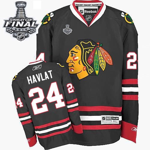 Martin Havlat Chicago Blackhawks Reebok Premier Third 2015 Stanley Cup Jersey (Black)