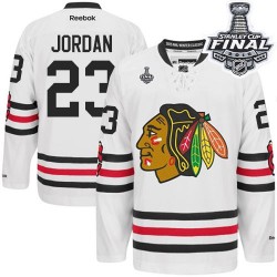 Michael Jordan Chicago Blackhawks Reebok Authentic 2015 Winter Classic 2015 Stanley Cup Jersey (White)