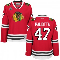 Michael Paliotta Chicago Blackhawks Reebok Women's Authentic Home 2015 Stanley Cup Champions Jersey (Red)