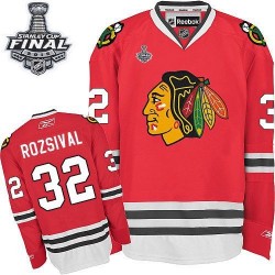 Michal Rozsival Chicago Blackhawks Reebok Authentic Home 2015 Stanley Cup Jersey (Red)
