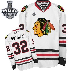 Michal Rozsival Chicago Blackhawks Reebok Authentic Away 2015 Stanley Cup Jersey (White)