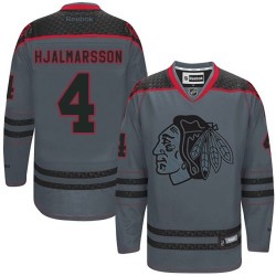Niklas Hjalmarsson Chicago Blackhawks Reebok Authentic Charcoal Cross Check Fashion Jersey ()