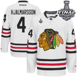 Niklas Hjalmarsson Chicago Blackhawks Reebok Authentic 2015 Winter Classic 2015 Stanley Cup Jersey (White)
