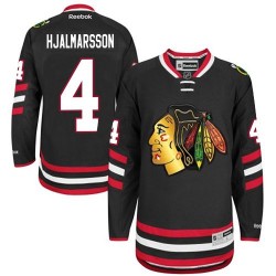 Niklas Hjalmarsson Chicago Blackhawks Reebok Premier 2014 Stadium Series Jersey (Black)