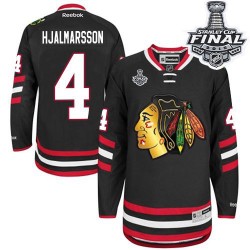 Niklas Hjalmarsson Chicago Blackhawks Reebok Premier 2014 Stadium Series 2015 Stanley Cup Jersey (Black)