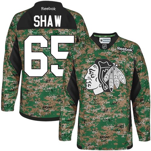 Andrew Shaw Chicago Blackhawks Reebok Youth Premier Veterans Day Practice Jersey (Camo)