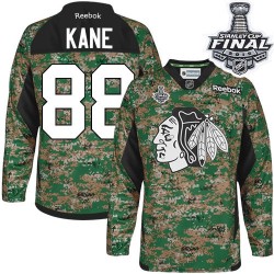 Patrick Kane Chicago Blackhawks Reebok Authentic Veterans Day Practice 2015 Stanley Cup Jersey (Camo)