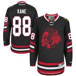 Patrick Kane Chicago Blackhawks Reebok Authentic Red Skull 2014 Stadium Series Jersey (Black)