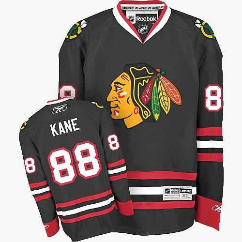 Patrick Kane Chicago Blackhawks Reebok Authentic Third Jersey (Black)